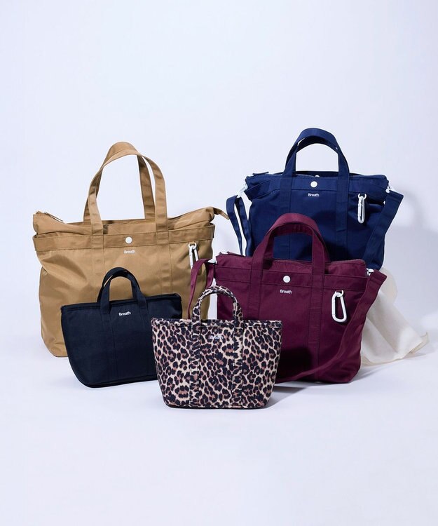 TOPKAPI 【Breath TOPKAPI】CHILLGO 保冷バッグ付き ショルダー付き ナイロン トートバッグ M / 撥水 ネイビー