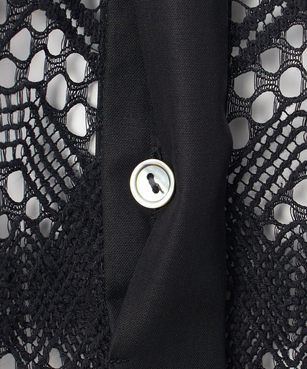 23区 【GOLD LABEL】モチーフレース シャツ ブラウス ブラック系