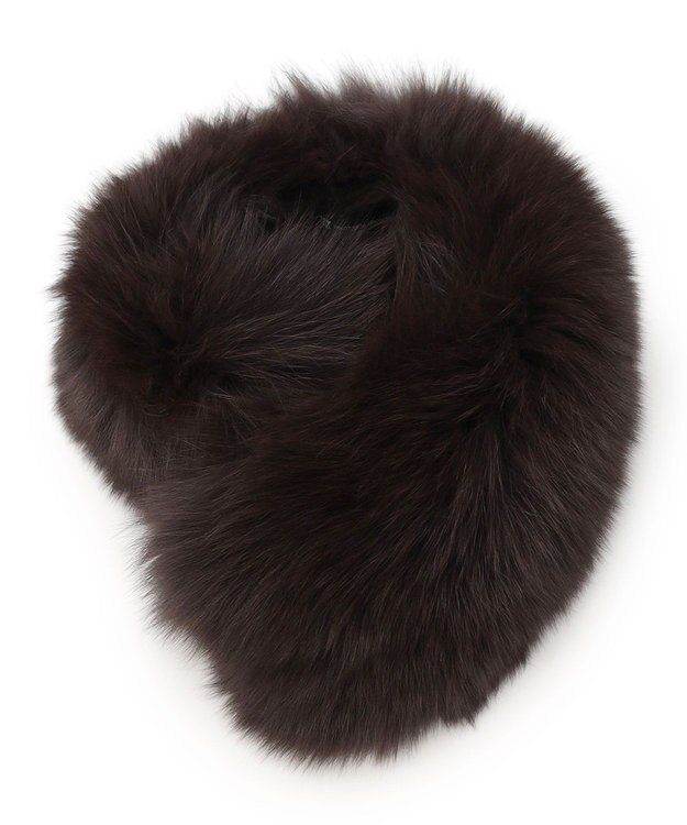 23区 リアルファー ティペット ブラウン系