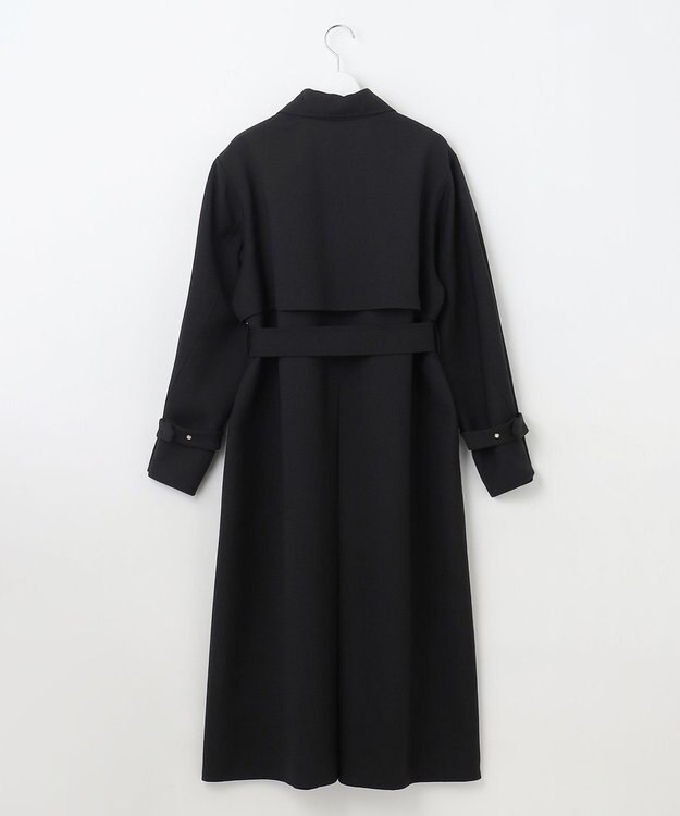 自由区 S 【カタログ掲載・Premium Collection】ウーステッドリバー トレンチコート ブラック系