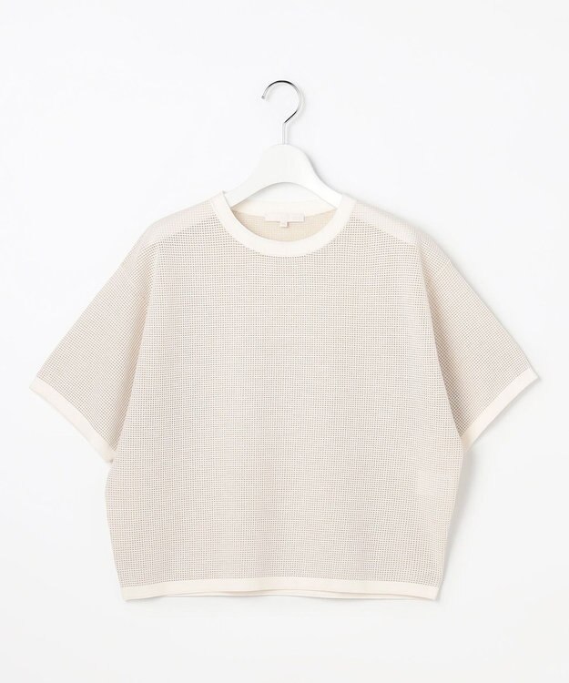 自由区 シアーメッシュニット Tシャツ オフ