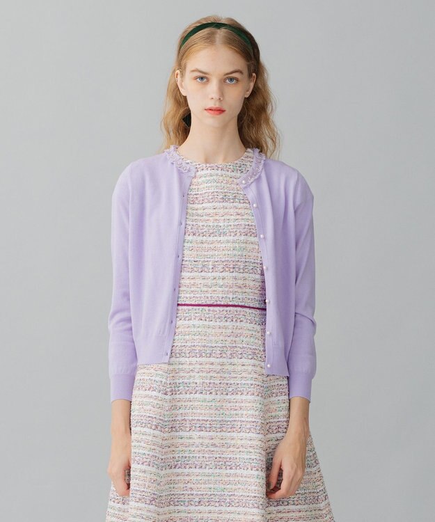 TOCCA 【洗える！】ANGELA カーディガン ライラック系