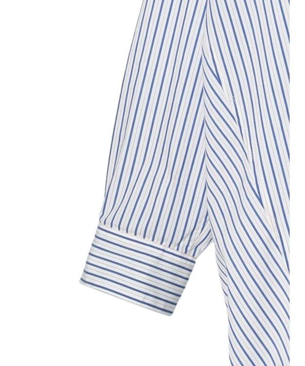 AMERICAN HOLIC イージーケアバックオープンシャツチュニック Blue