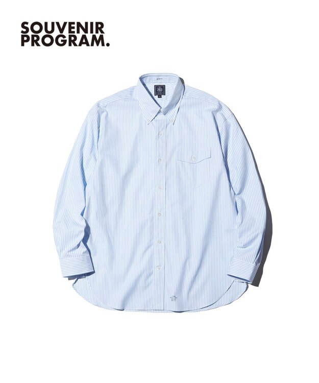 J.PRESS MEN 【J.PRESS ORIGINALS】【UNISEX】Pin Oxford B.D. Shirt / Baggy-Fit サックスブルー系1