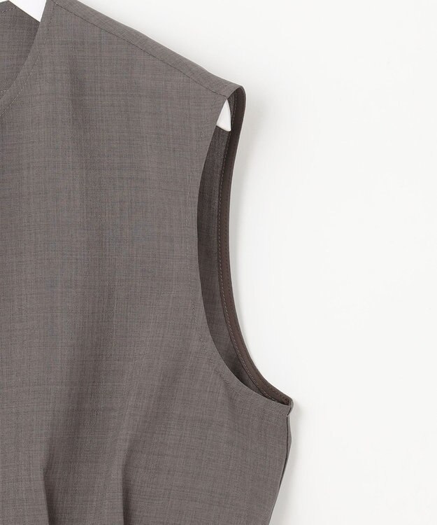 ANY SIS 【WEB・一部店舗限定】スイートクール ジレブラウス モカ