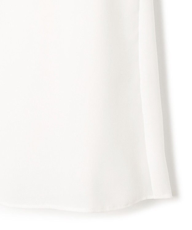 23区 【洗える】ジョーゼットフリル ブラウス ホワイト系