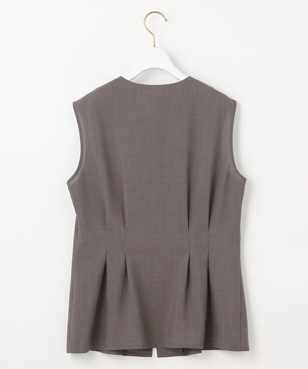 ANY SIS S 【WEB・一部店舗限定】スイートクール ジレブラウス モカ