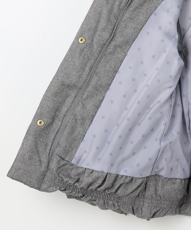 組曲 KIDS 【150-170cm】ウールライク ダウンコート ライトグレー系