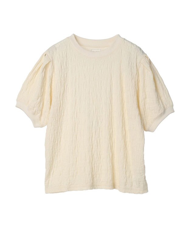 Green Parks 表面カットリブドッキングプルオーバー Ecru