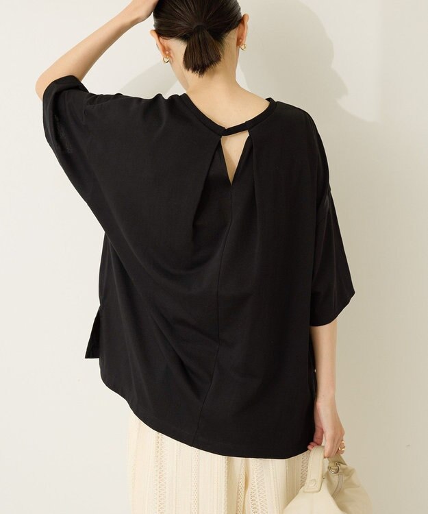 AMERICAN HOLIC 接触冷感バックオープンプルオーバー Black