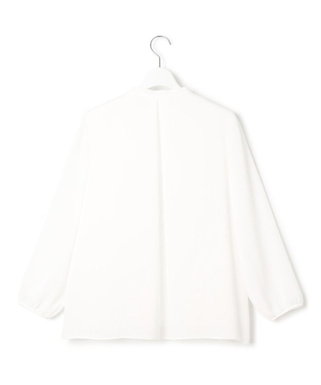 23区 【洗える】ジョーゼットフリル ブラウス ホワイト系