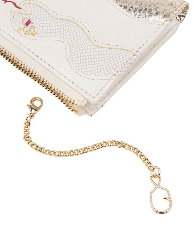 ANNA SUI ウィズスネーク  マルチケース パールホワイト