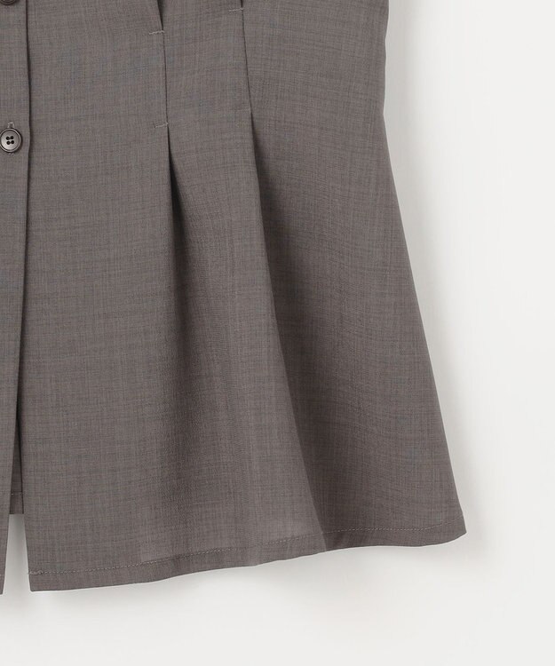 ANY SIS 【WEB・一部店舗限定】スイートクール ジレブラウス モカ