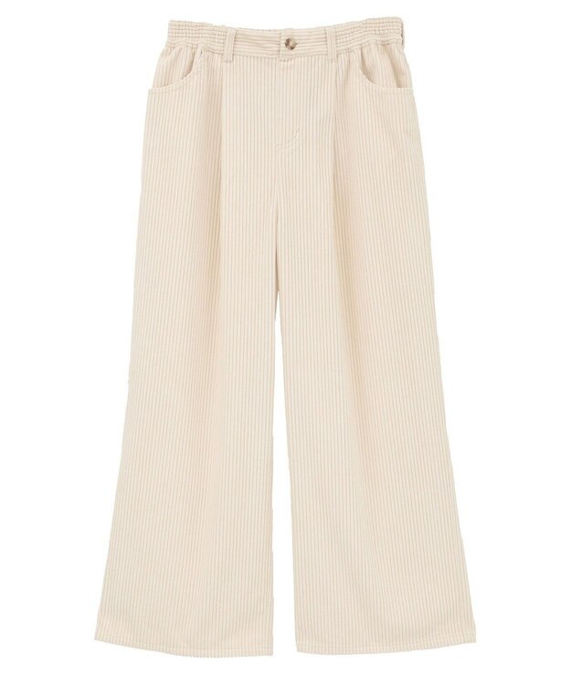 Green Parks 太畝コーデュロイカラーパンツ Ivory