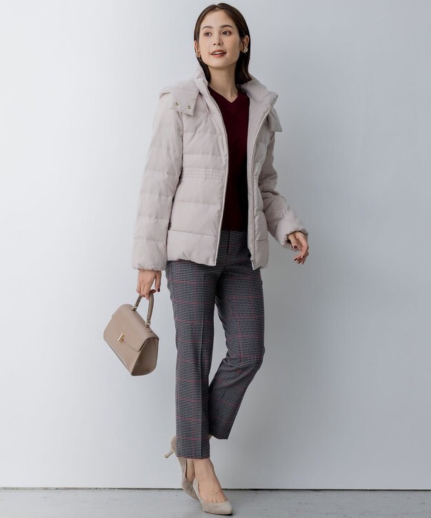 組曲 S 【洗える・2WAY】ライトタフタショートダウン ベージュ系