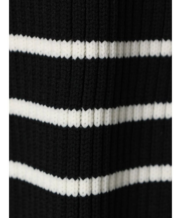 Green Parks ・ＥＬＥＮＣＡＲＥ　ＤＵＥ　Ｗ　ＺＩＰ　ボーダーカーデ Black