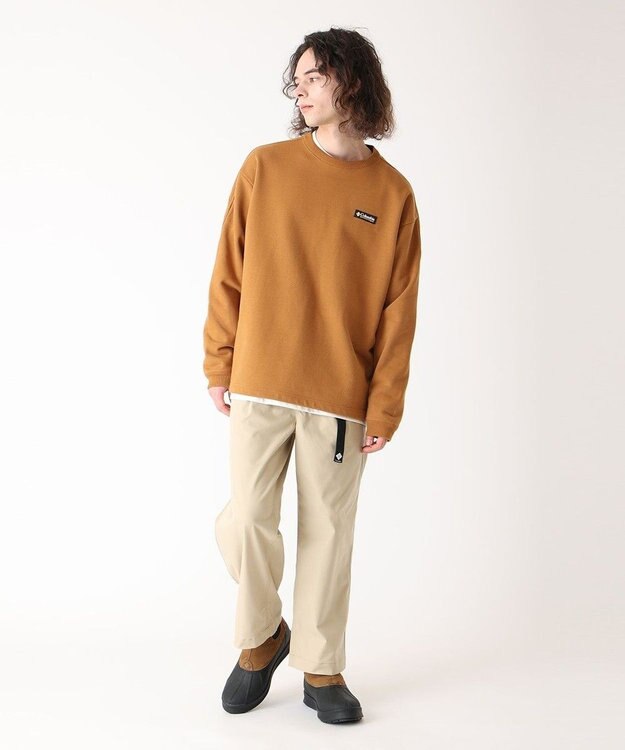 Columbia Columbia/ ポプラーリッジスウェットクルー /コロンビア Camel Brown