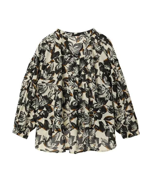 CRAFT STANDARD BOUTIQUE インド綿アソート柄シャツチュニック Ivory