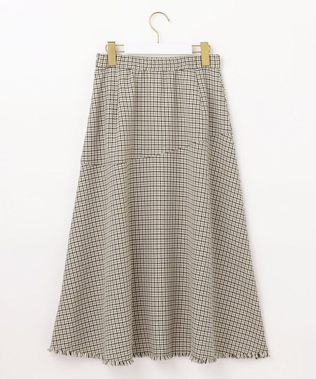 ANY SIS 【大人百花・美人百花掲載】ガンクラブフリンジ スカート モノトーン系