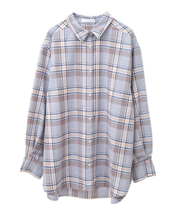 Green Parks ネルチェックシャツ Blue