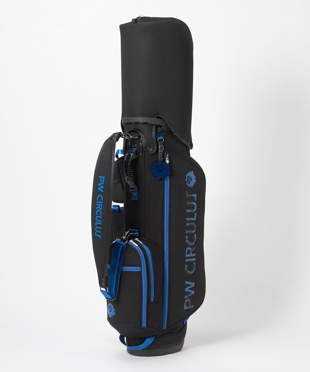 PW CIRCULUS 【25秋冬 新色追加！】【UNISEX】デタッチャブル キャディバッグ　取っ手付ポーチ・シューズケース付  ゴルフ ブラック系