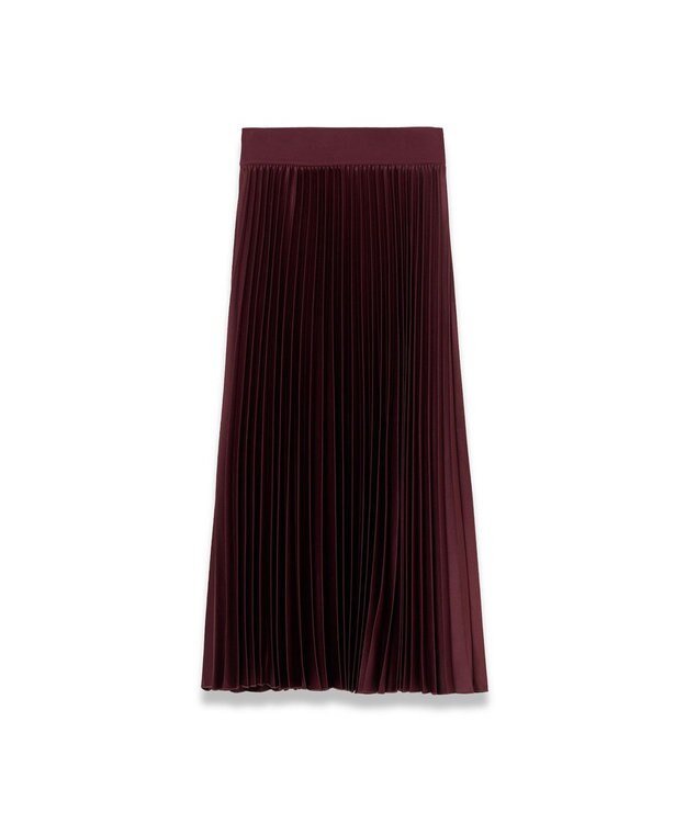 JOSEPH 【WEB＆OUTLET限定】ニットウィーブプリッセ スカート Merlot