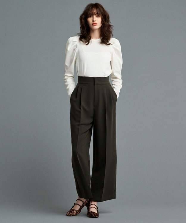 uncrave 【UVケア・接触冷感】ダブルフェイスジャージー ボリュームスリーブ カットソー(長袖)（uncrave STANDARD） ホワイト