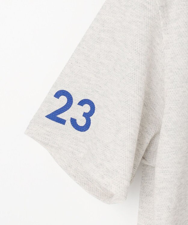 23区GOLF 【MEN】『PEANUTS』コラボ　「JOE COOL」半袖ポロシャツ ライトグレー系