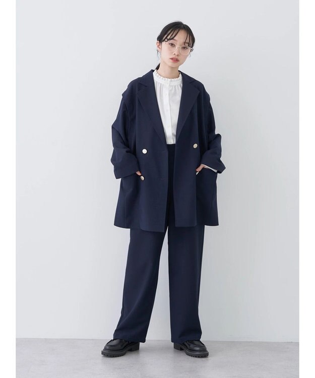 earth music&ecology ２ＷＡＹスタンドフリルブラウス Off White