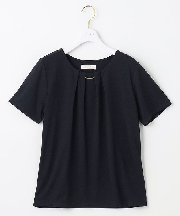 ANY SIS 【吸水速乾・UVケア・接触冷感】コンフォートジャージー カットソー ネイビー