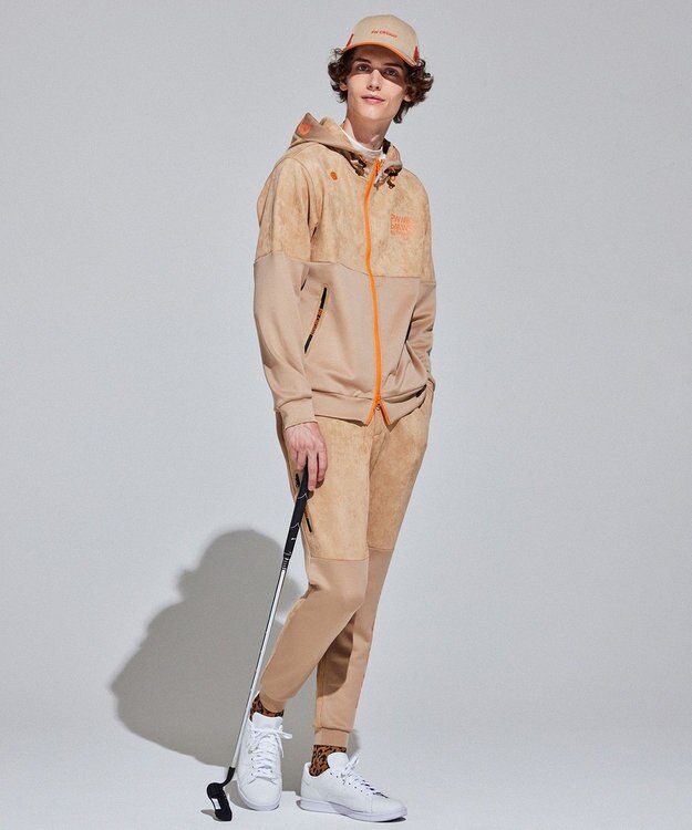 PW CIRCULUS 【MEN】ジップアップフーディ ベージュ系