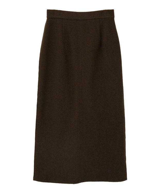 YECCA VECCA メルトンナロースカート Brown