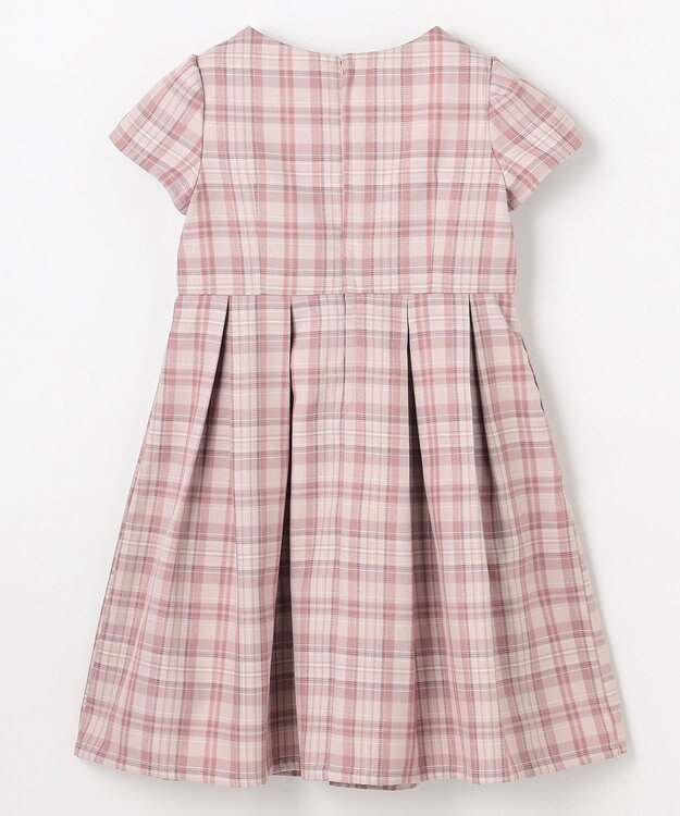 ANY KIDS 【2点セット】セーラージャケット+チェックワンピース ピンクベージュ