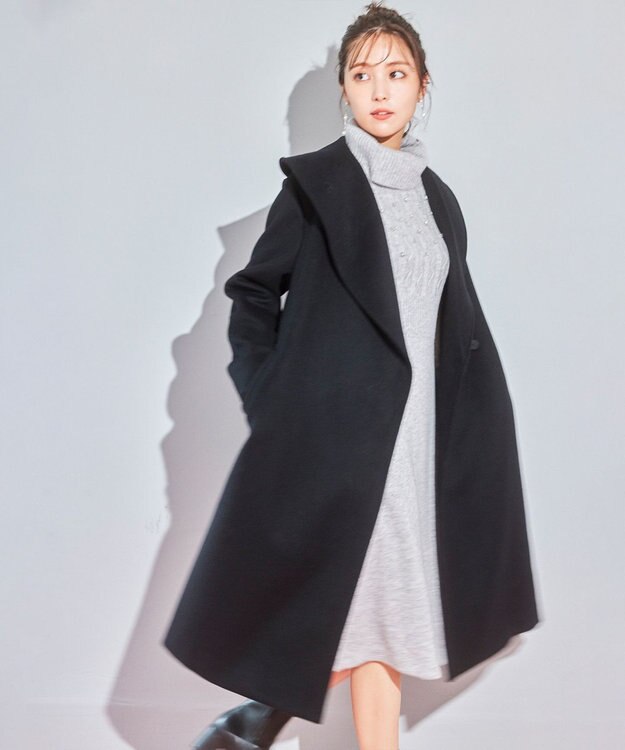 TOCCA 【洗える】ICE BOX ニットドレス グレー系