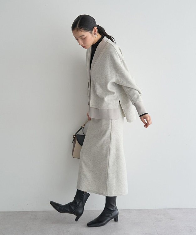 YECCA VECCA メルトンナロースカート Gray