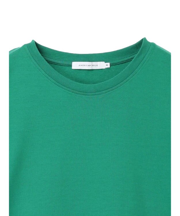AMERICAN HOLIC 接触冷感ＳＺ５分袖カットプルオーバー Green