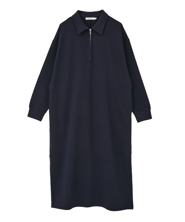 AMERICAN HOLIC 【選べる丈】ハーフZIPワンピース Navy