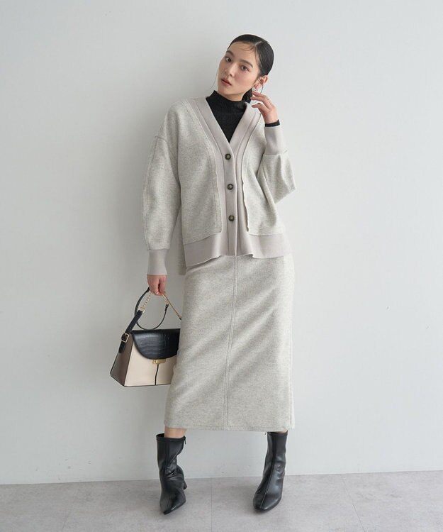 YECCA VECCA メルトンナロースカート Gray