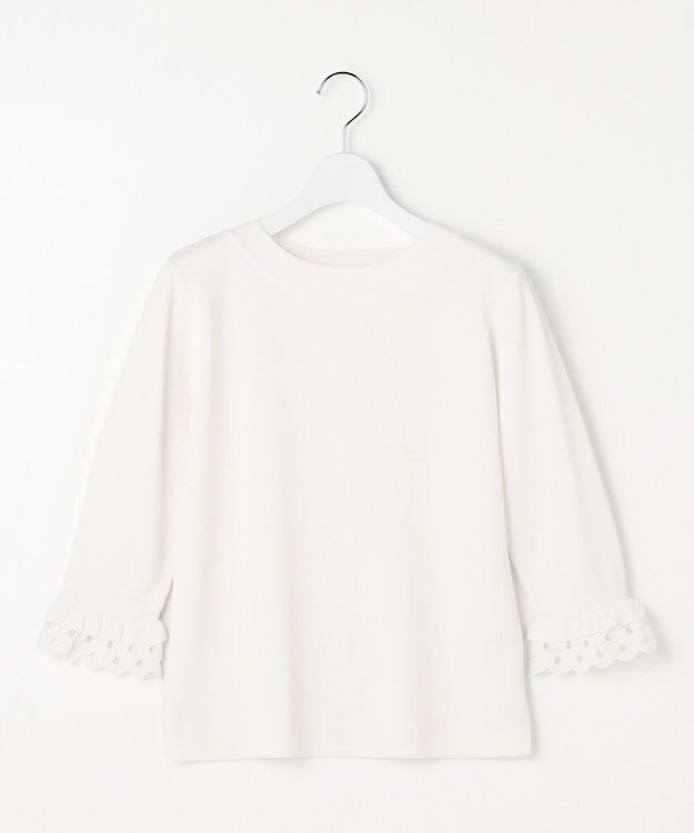 ANY SIS L レースポイント プルオーバー オフ