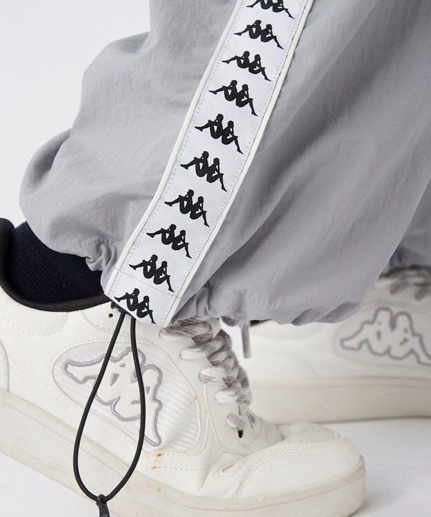 OP／FILA 【Kappa】バンダ ナイロントラックパンツ グレー