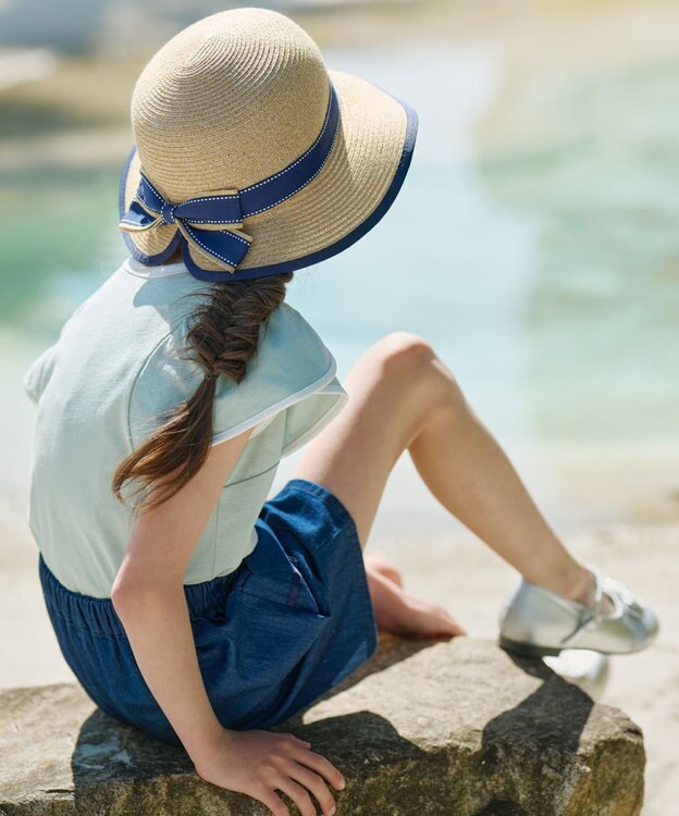 組曲 KIDS 【Lサイズ】サマーブレード ハット ナチュラル系