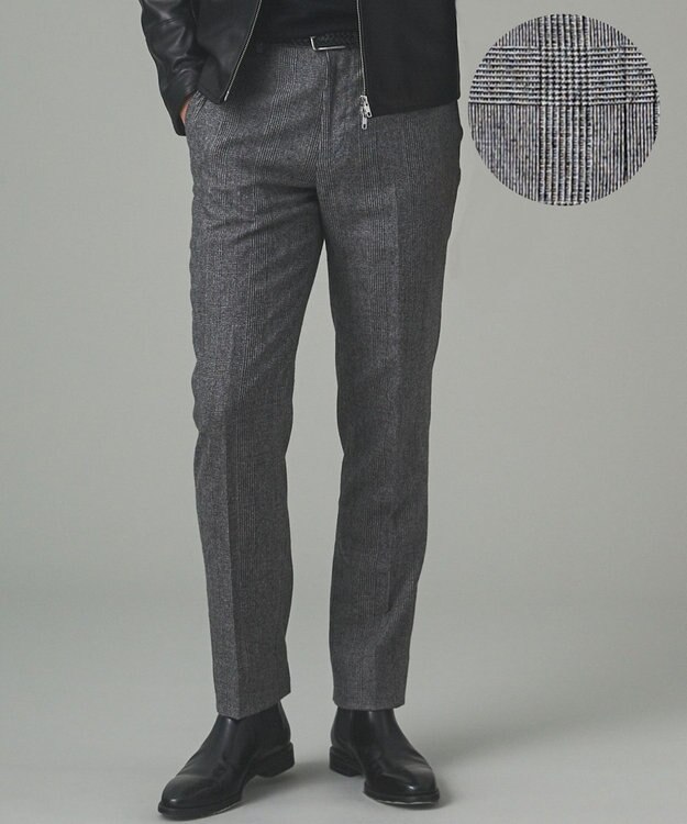 GOTAIRIKU 3ピースセットアップ対応【あたたかい】RENEWOOL ウールパンツ ブラック系4