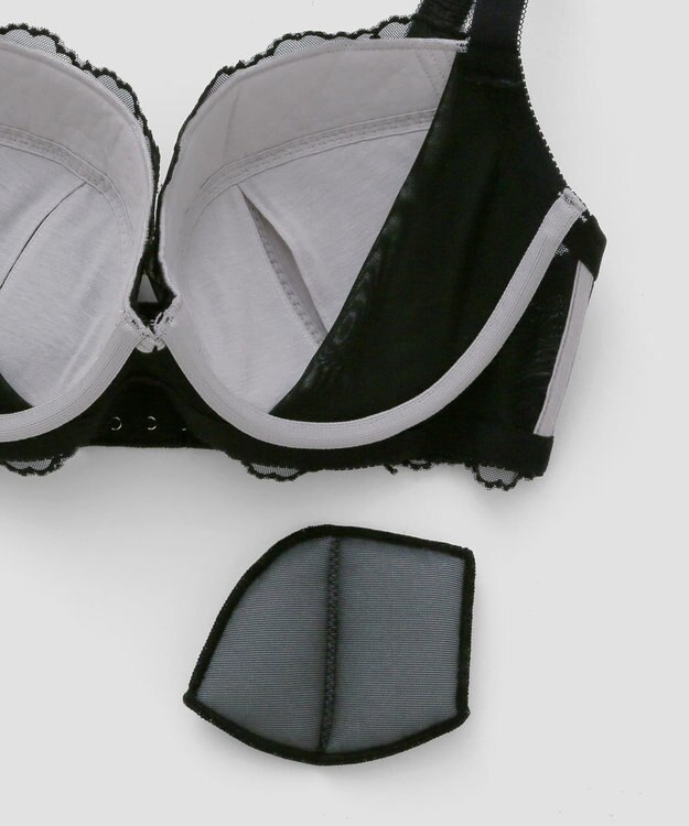 San-ai Resort（三愛水着楽園） エレガントコレクション 【2412】 単品ブラHIカップ ブラック