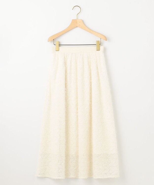 組曲 S フェザーチュール スカート オフベージュ系