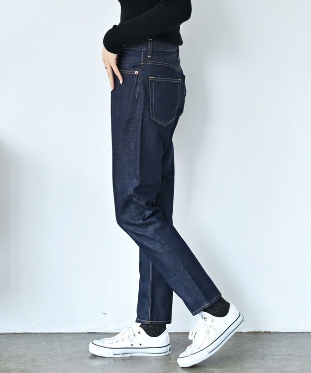 caqu FS relaxpencil Ⅱ 腰回りユッタリ テーパードデニム re.birth