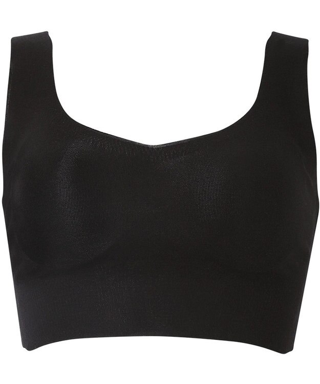 WACOAL ノンワイヤーブラ [GOCOCi/ワコール] ハーフトップ ブラトップ まるでつけていないような着ごこち 綿混 立体的なバストシルエット レディース CGG551 /ワコール ブラック