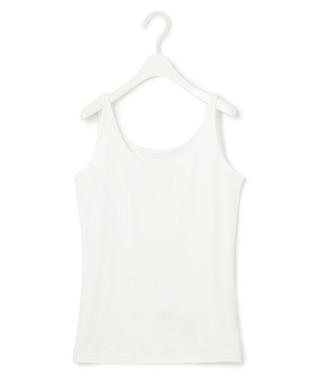 ICB 【洗える】 コットンリヨセルスムース タンクトップ オフホワイト系