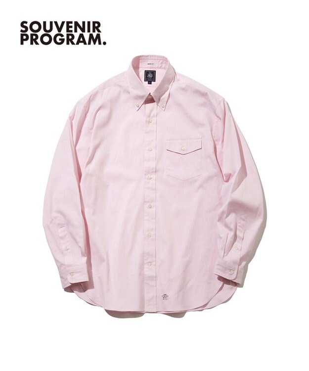 J.PRESS MEN 【J.PRESS ORIGINALS】【UNISEX】Pin Oxford B.D. Shirt / Baggy-Fit ピンク系