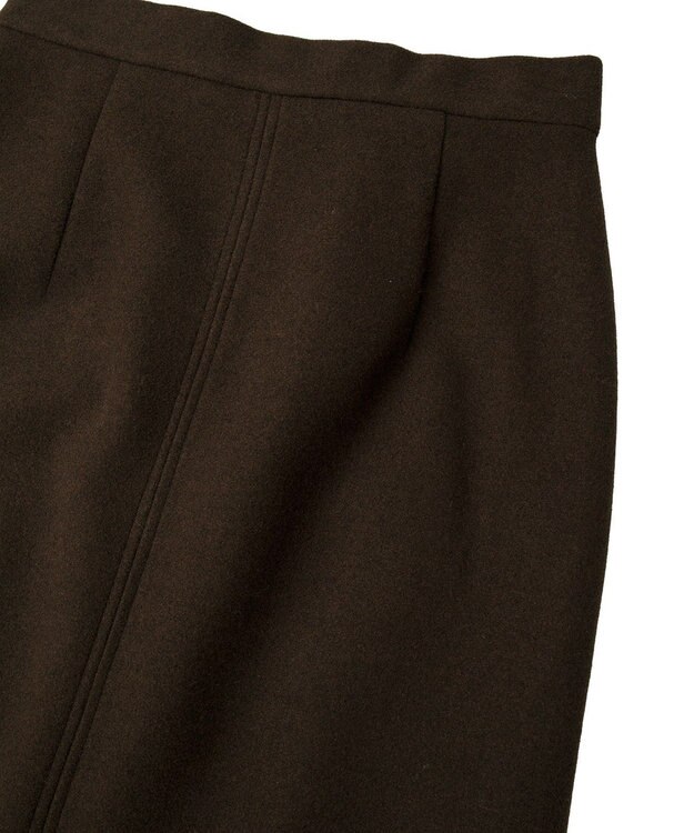 YECCA VECCA メルトンナロースカート Brown