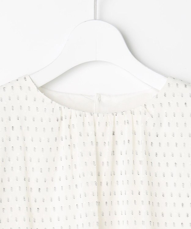 J.PRESS LADIES カットジャカードプリント カットソー オフベース系